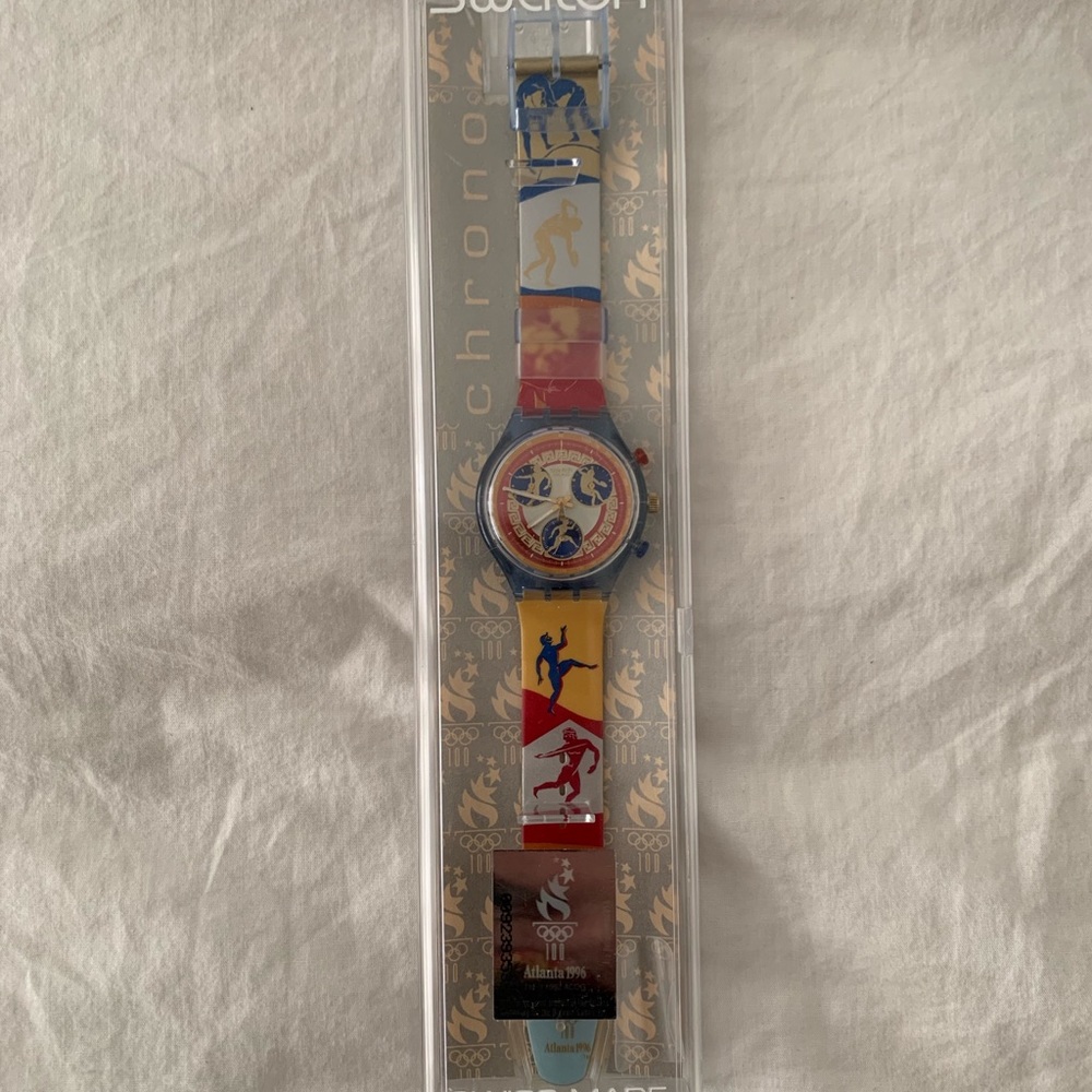 Vintage 1996 Olympics Swatch Watch